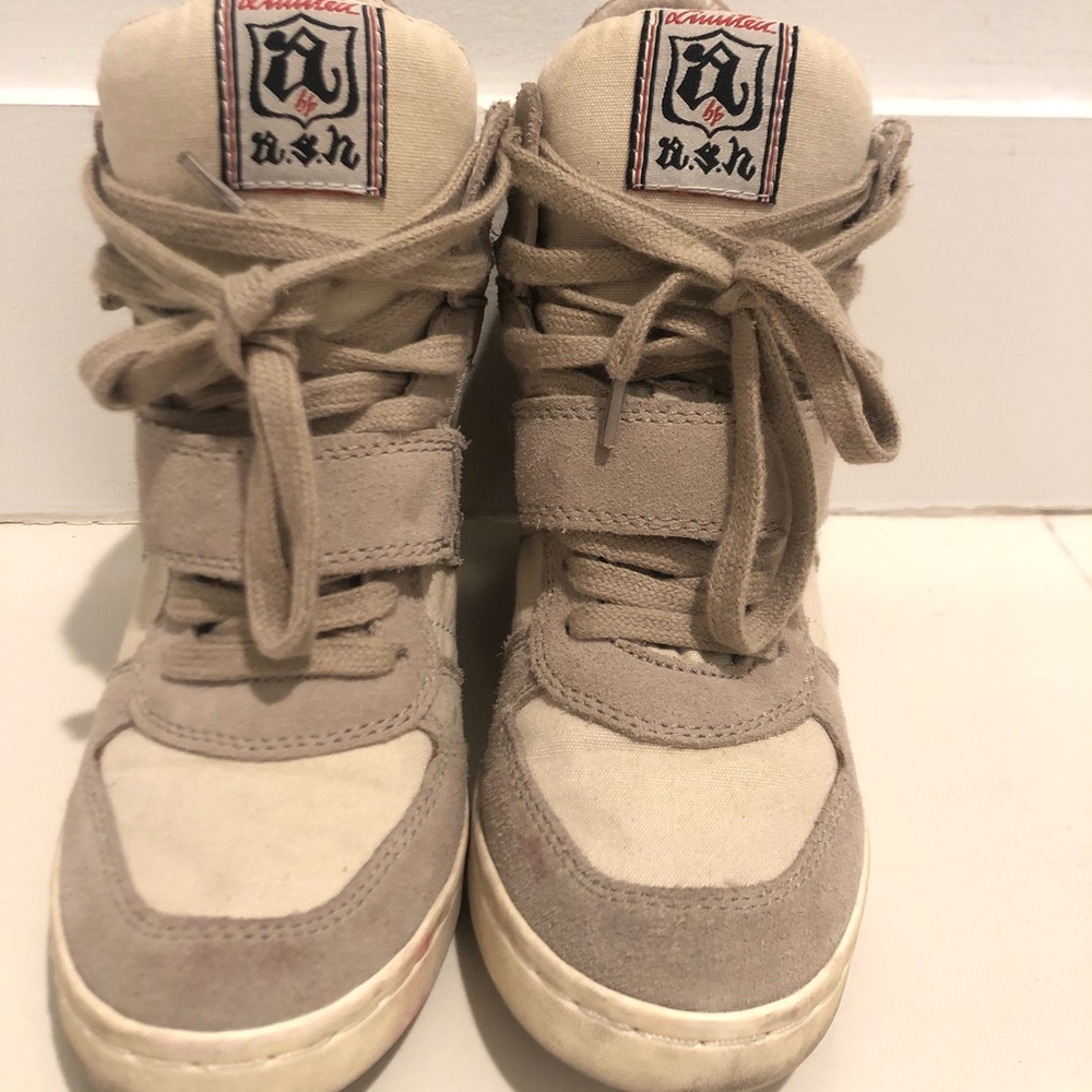 Ash tan wedge sneaker